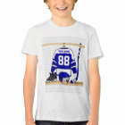 Personalized Blue and White Ice Hockey Jersey