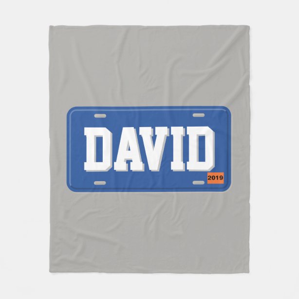 License Plate Fleece Blankets & Throws Zazzle