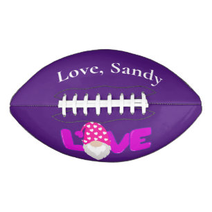 Personalized. Blue and Yellow Gnome   Football