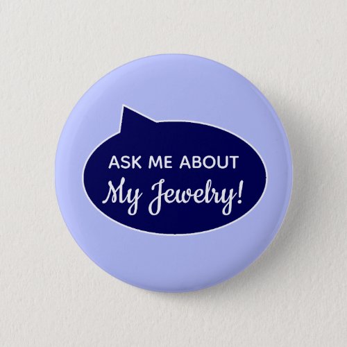Personalized Blue Ask Me About Button
