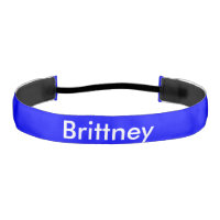 Personalized Blue Athletic Headband