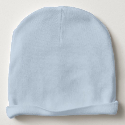 Personalized blue baby hat with cute whale logo (Back)