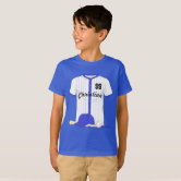 Zazzle Retro Vintage Baseball Mascot Cartoon T-Shirt, Kids Unisex, Size: Youth XS, White