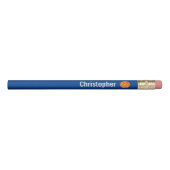 Personalized Blue Basketball Pencil (Front)