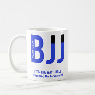 Personalized Blue Belt BJJ Jiu Jitsu Coffee Mug