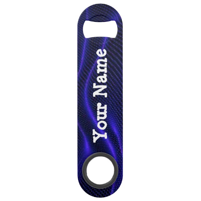 Personalized Blue Bottle Opener (Front)
