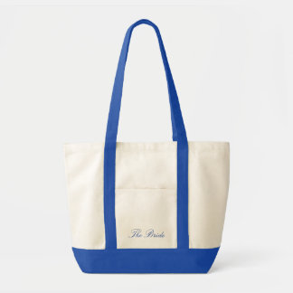 Personalized Blue Bridal Tote Bag – Custom Bride’s
