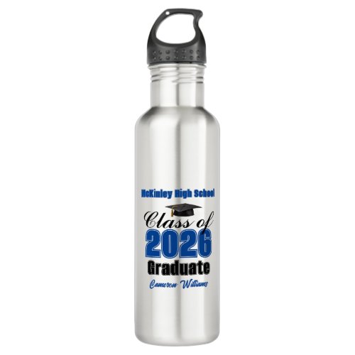 Personalized Blue Class of 2026 Graduation