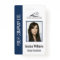 Personalized Blue Corporate Employee Security ID