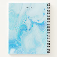 Teal Personalized Sketchbook Name Notebook, Zazzle