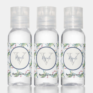 Personalized Blue Crab Travel Bottle Set Hand Sanitizer