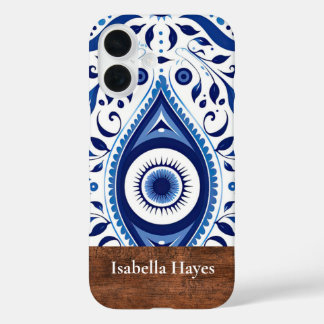 Personalized Blue Evil Eye Protection iPhone Case