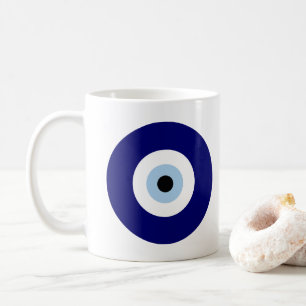 Personalized Blue Evil Eye Protection Symbol Coffee Mug