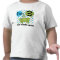 Personalized Blue Frog 3rd Birthday Tshirt