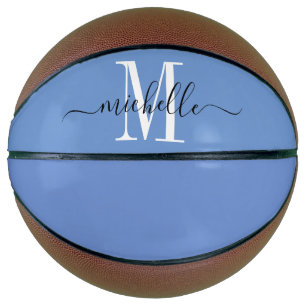 Personalized Blue Girl's Monogrammed Basketball