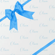 Personalized Blue Girly Elegant Name