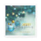 Personalized Blue Gold Baubles Tree CHRISTMAS