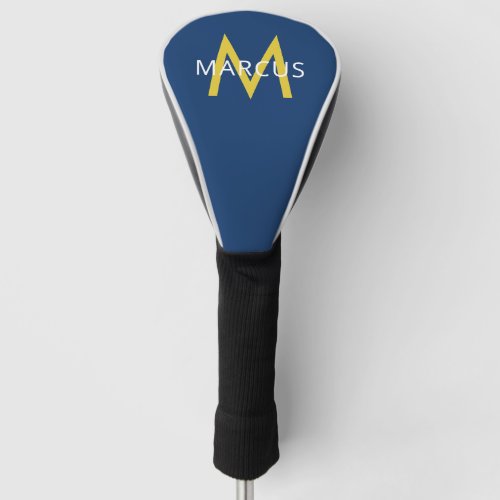 Personalized Blue Gold Name on Modern Driver