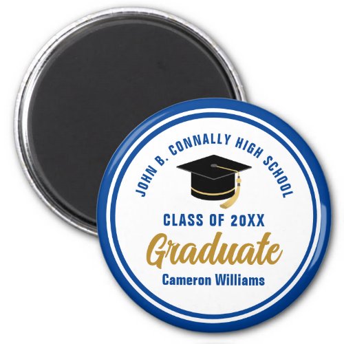 Personalized Blue Graduate 2024 Graduation Party Magnet