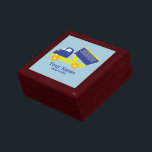 Personalized Blue & Green Construction Dump Truck Keepsake Box<br><div class="desc">This cute but rugged dump truck design is perfect for the boy (or girl) who loves construction trucks. The cab and dumping bed are royal blue and the truck base is light green. Personalize this keepsake box with your truck lover's name and add a birthdate or another line of text...</div>