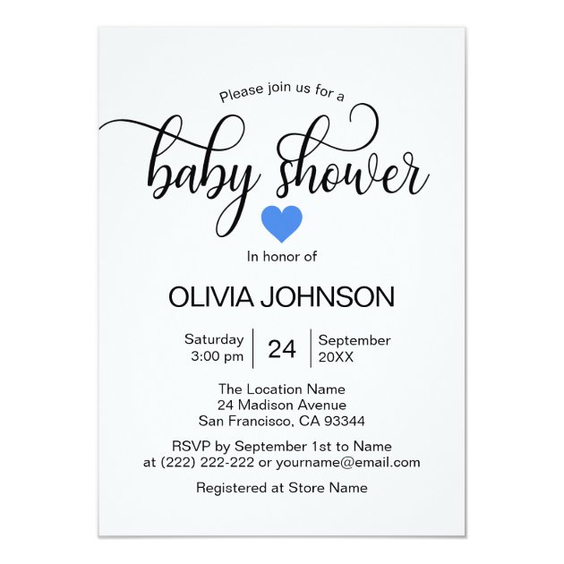 personalized shower invitations