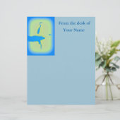 personalized blue heron sunrise (Standing Front)