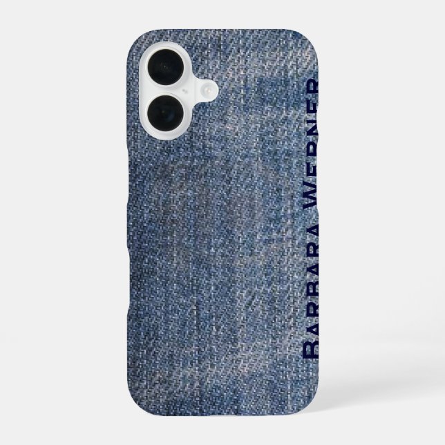 personalized blue jeans iphone case (Back)