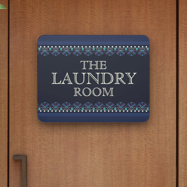 Personalized Blue Laundry Room Sign (Creator Uploaded)