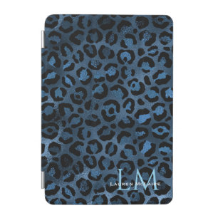 Personalized Blue Leopard iPad Cover 