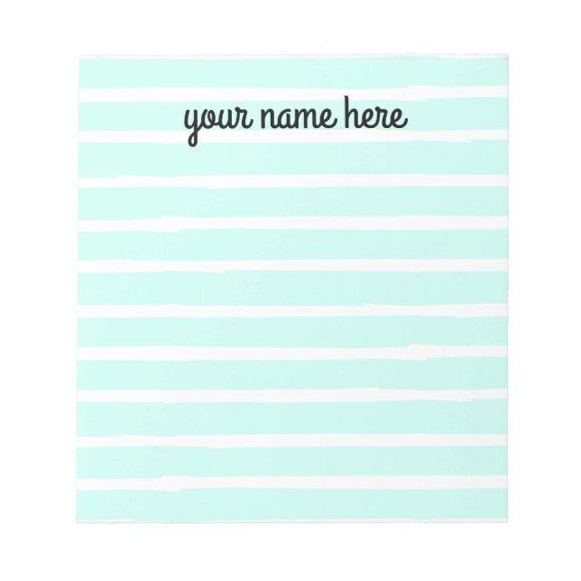 Personalized Blue Lined Notepad (Front)