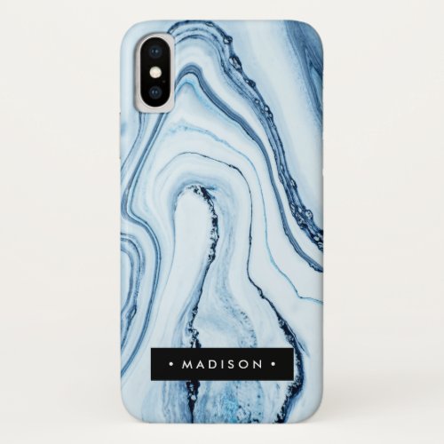 Personalized Blue Marble iPhone X Case