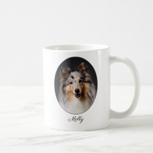 Personalized Blue Merle Sheltie Love Coffee Mug