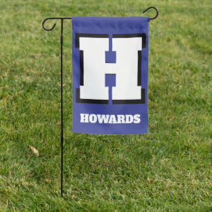 Personalized Blue Monogrammed Garden Flag