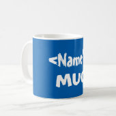 Personalized Blue Name Mug | Zazzle