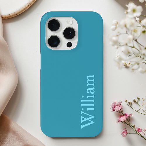 Personalized Blue Name Phone Case