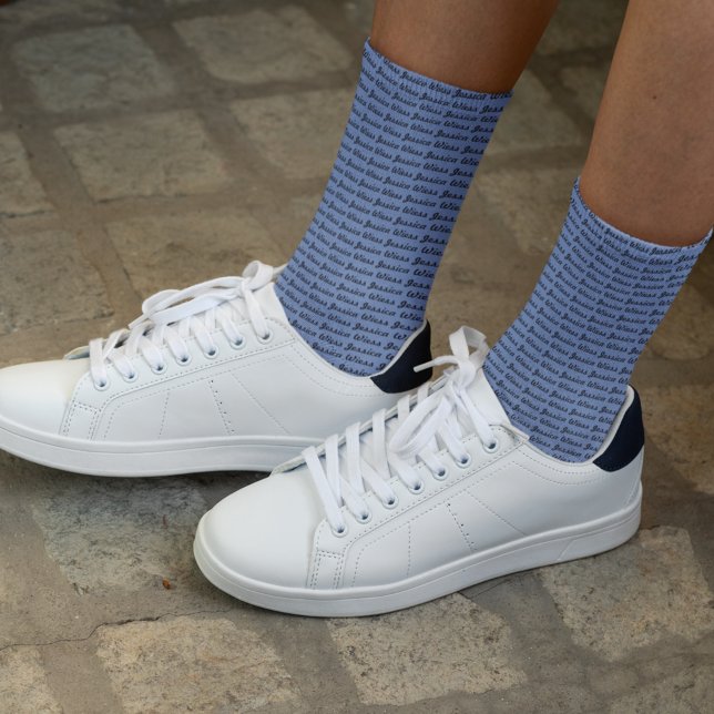 Personalized Blue Name Socks (Creator Uploaded)