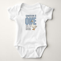Personalized Blue One Silly Goose First Birthday