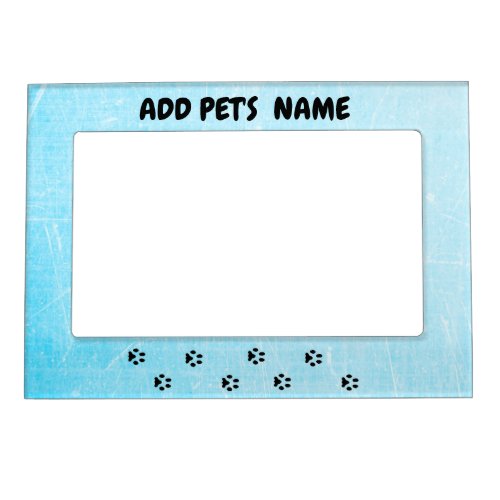 Personalized Blue Pet Dog  or Cat Picture Frame