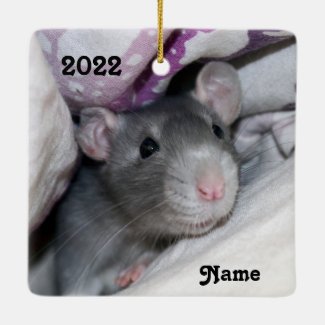 Personalized Blue Pet Rat