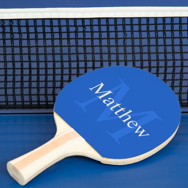 Personalized Blue Ping Pong Paddle (Insitu)