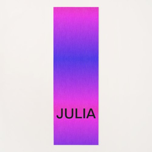 Personalized Blue pink color pattern Yoga Mat