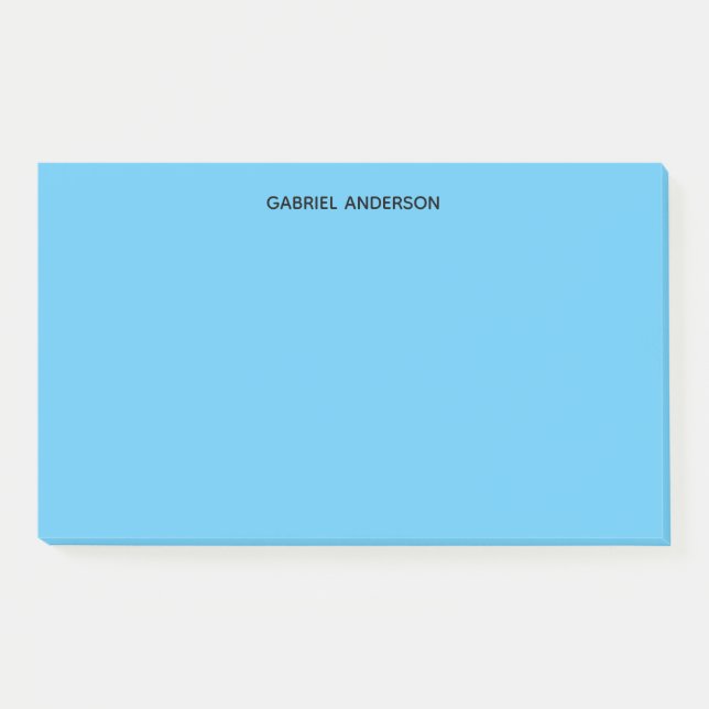 Personalized Blue Post-it Notes (Front)