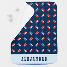 Personalized: Blue: Puerto Rico Flag