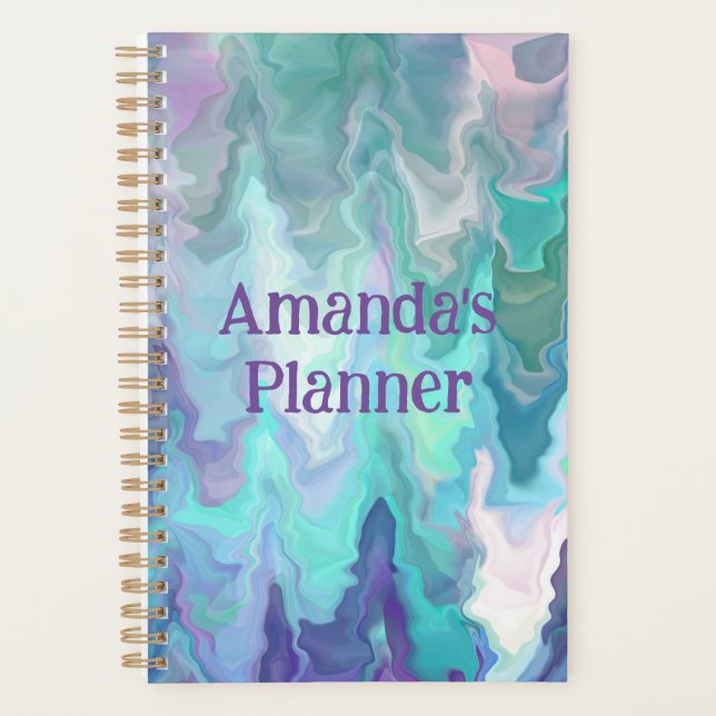 Personalized Blue Rhapsody | Abstract Art Planner (Front)