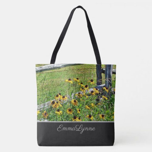 Personalized Blue Ridge Parkway Wildflowers Tote