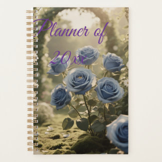 Personalized Blue Rose Love Custom Wedding & Life Planner