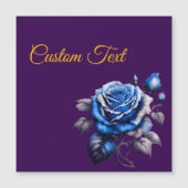 Personalized Blue Rose Love Timeless Floral Gift (Front)