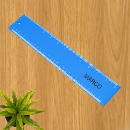 Personalized Blue Ruler with Name