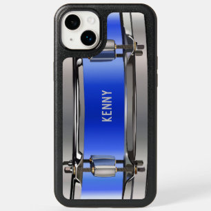Personalized Blue Snare Drum OtterBox iPhone 14 Plus Case