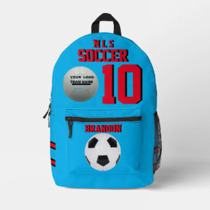 Personalized Blue Sports Printed Backpack